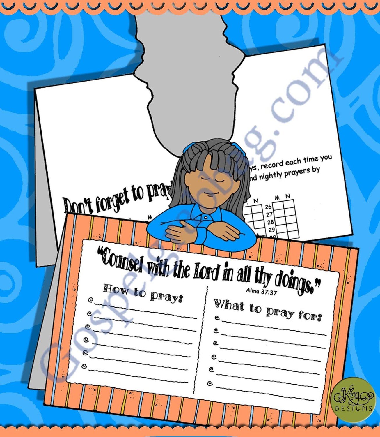 Prayer -Counsel with the Lord tent card
