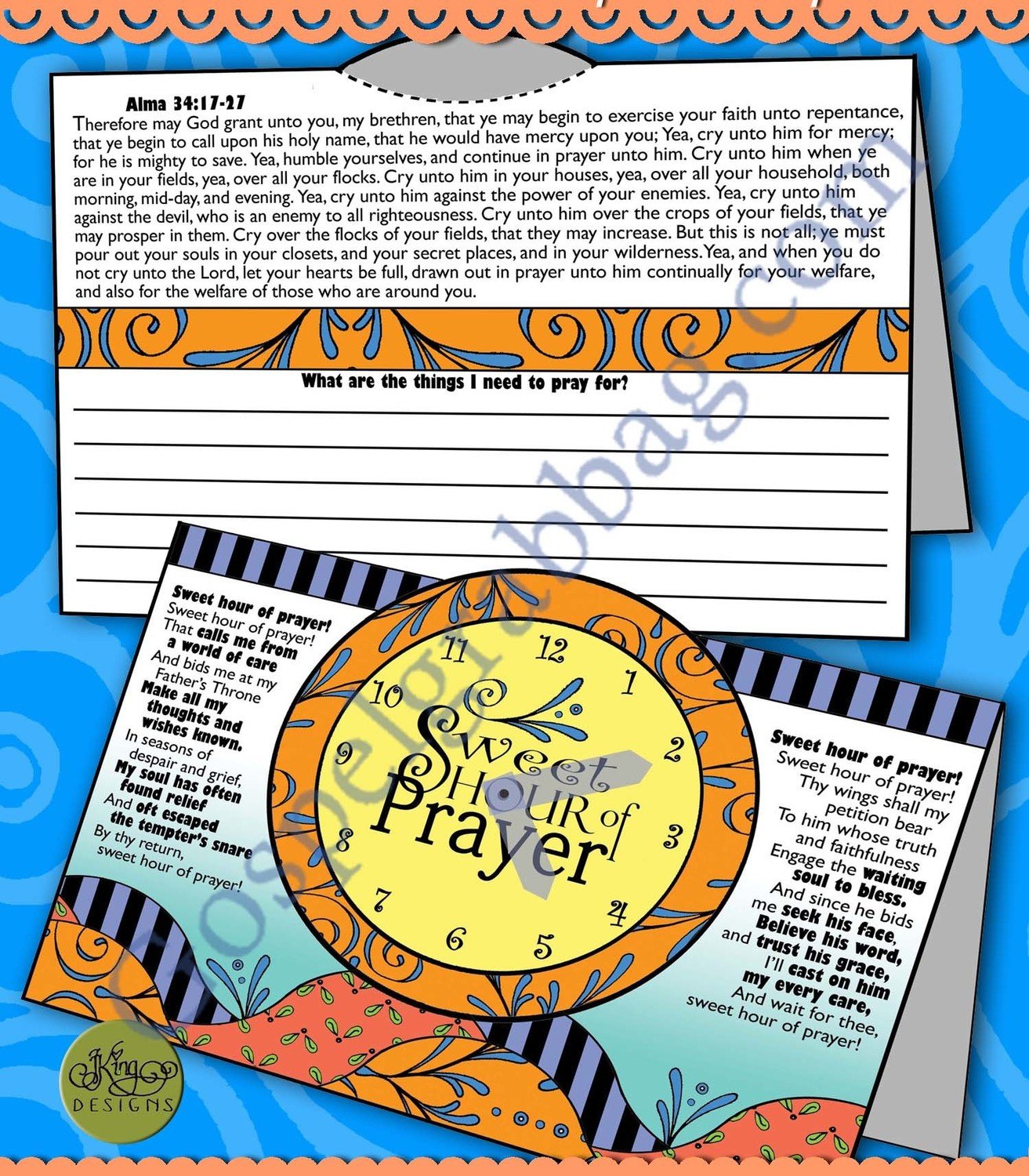 Sweet Hour of Prayer verse prayer list