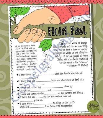 Hold Fast to the Lord's Standards word find
