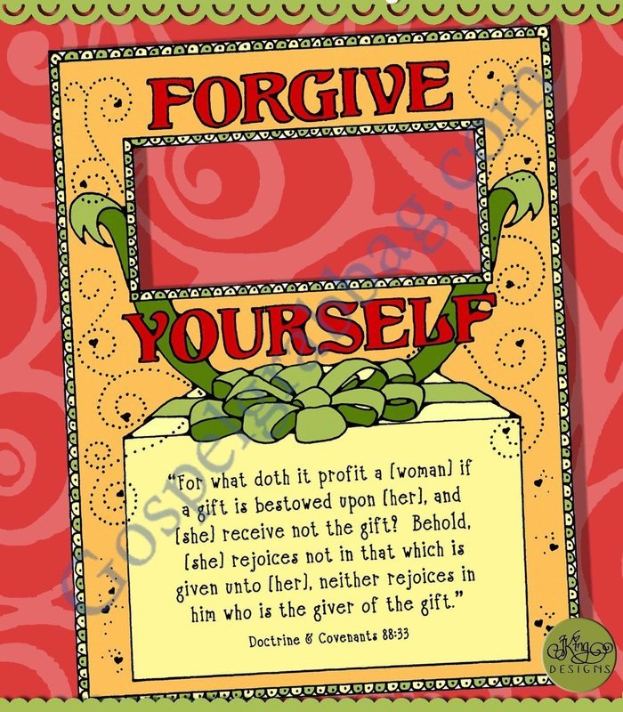 Forgive Yourself mirror motivator