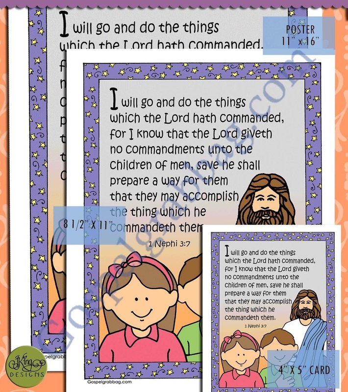 Scripture Poster: 1 Nephi 3:7