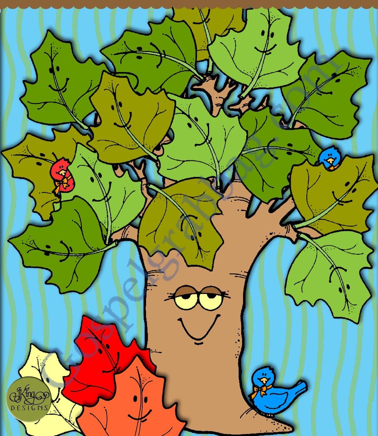 Bird in the Leafy Treetops pick-a-song