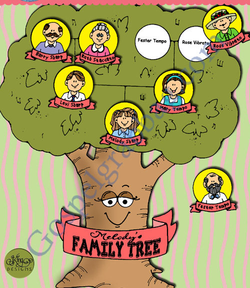 Melody&#39;s Family Tree pick-a-song