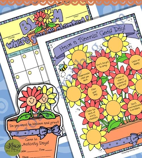 Bloom Where You&#39;re Planted -  motivational activity