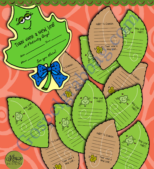 Turn Over a New Leaf -  motivational activity