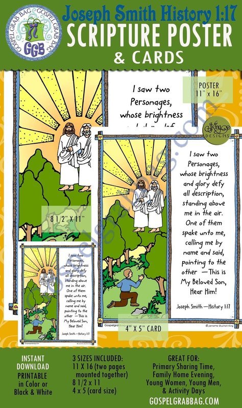 Scripture Poster: First Vision Account JSH 1:17