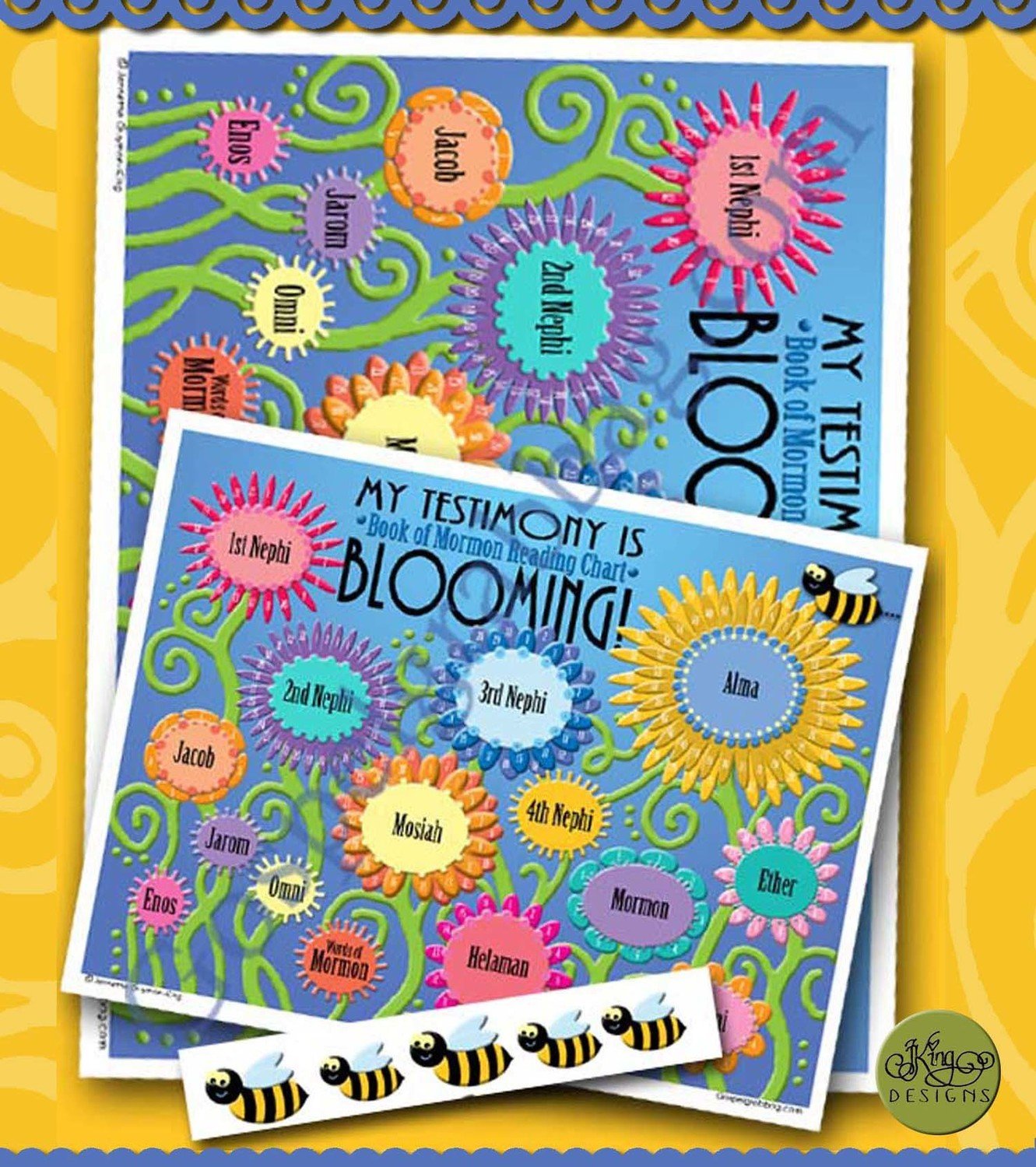 My Testimony is Blooming! Book of Mormon Reading Chart