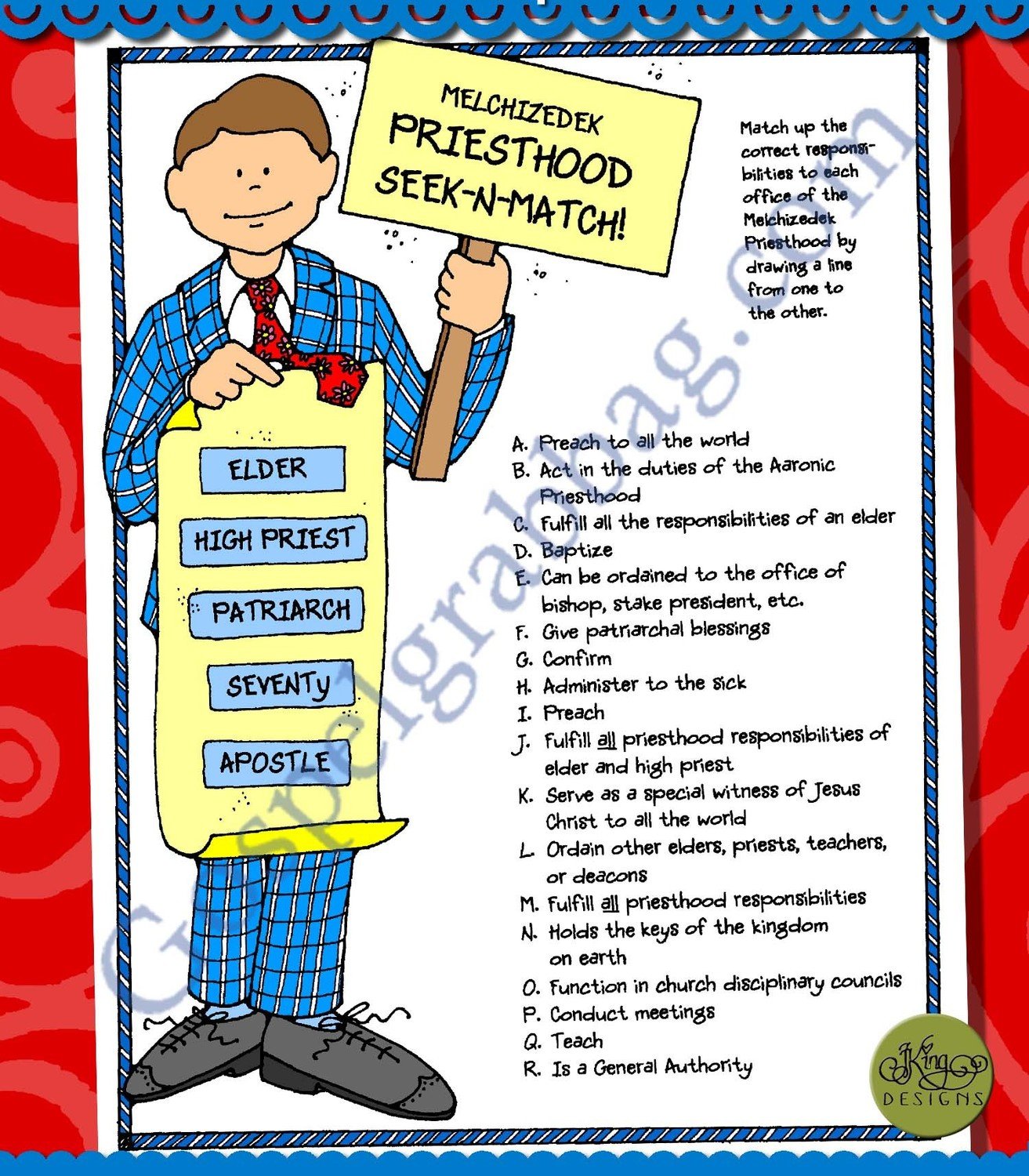Melchizedek Priesthood Seek and Match