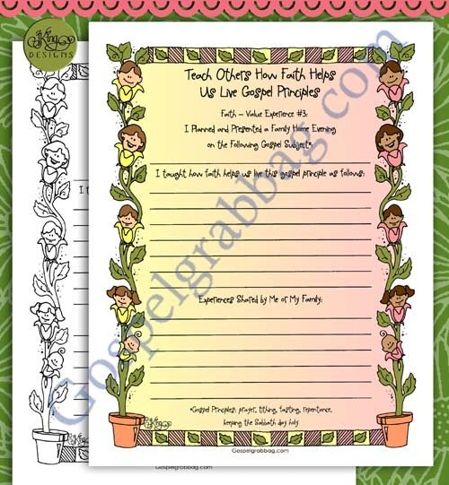 Faith 3 Personal Progress: Faith Helps Us Live Gospel Principles
