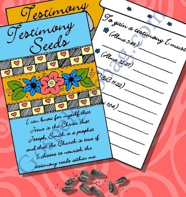 Testimony Seeds Packet interactive handout