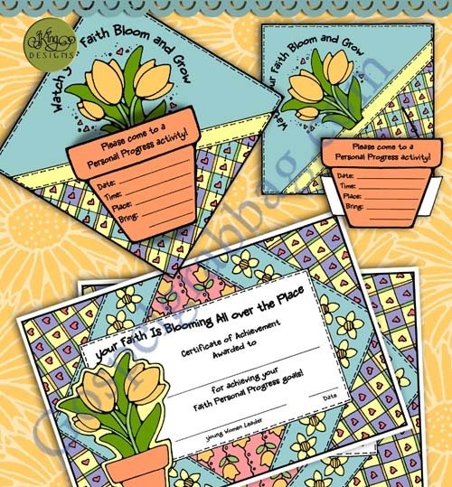 Faith Personal Progress: Invitation and Certificate