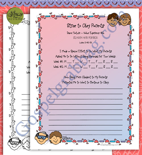 Divine Nature 5 Personal Progress: Strive to Obey Parents