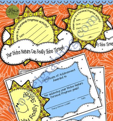 Divine Nature Personal Progress: Invitation and Certificate