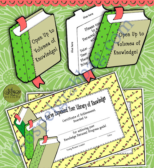 Knowledge Personal Progress: Invitation and Certificate