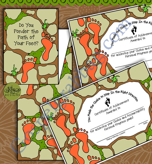 Choice &amp; Accountability Personal Progress: Invitation and Certificate