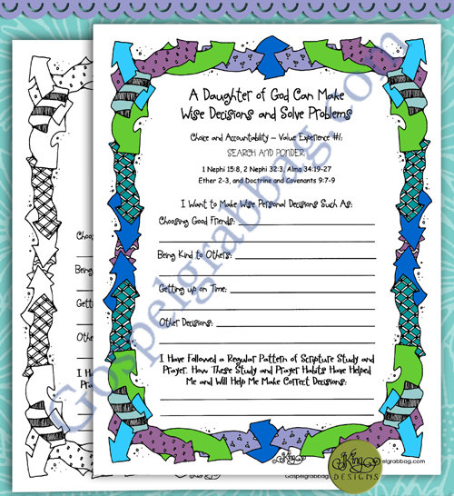 Choice &amp; Accountability 1 Personal Progress: Wise Decisions