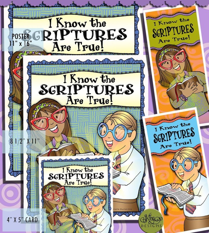 &quot;I Know the Scriptures Are True&quot; Posters &amp; Bookmark