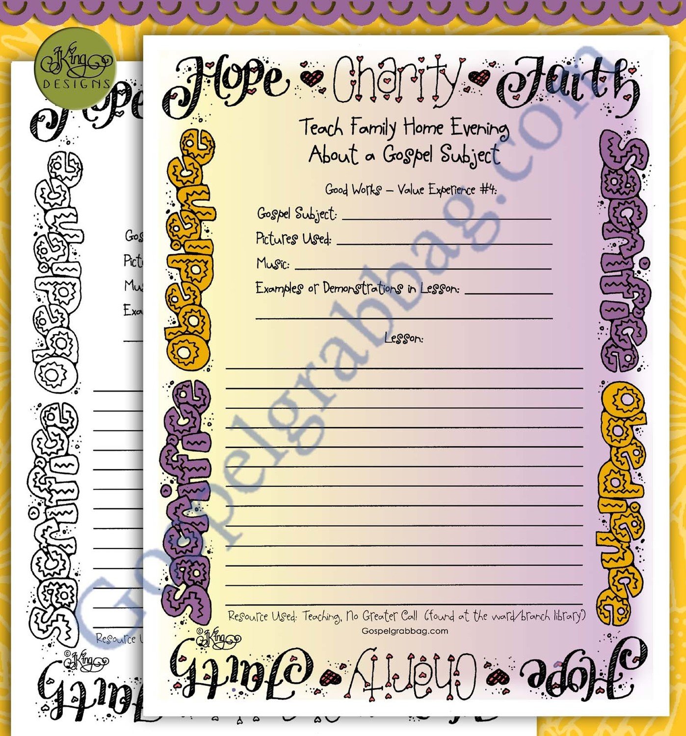 Good Works 4 Personal Progress: Gospel Teaching