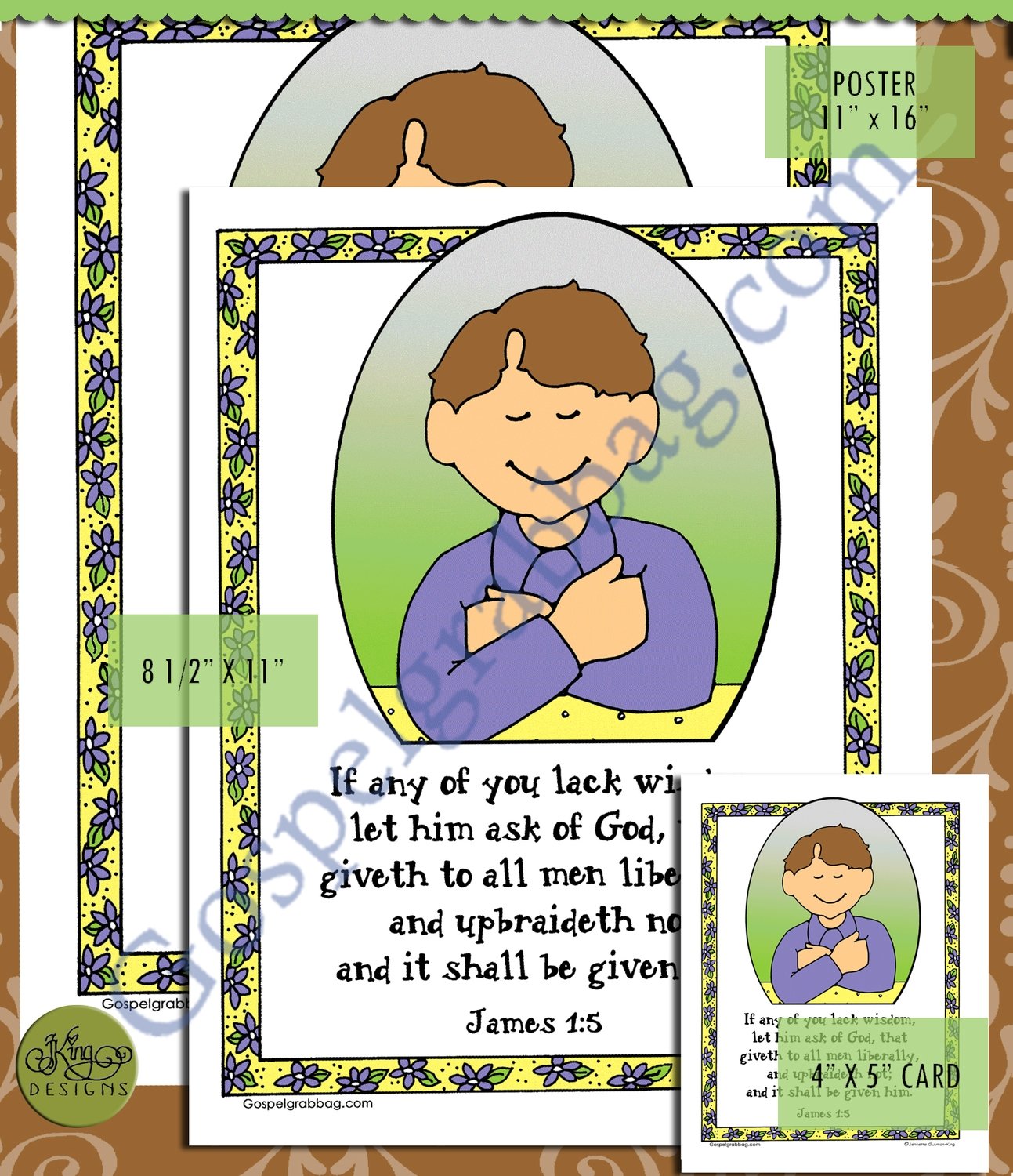 Scripture Poster: James 1:5 (Inspired First Vision)