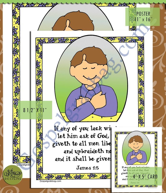 Scripture Poster: James 1:5 (Inspired First Vision)