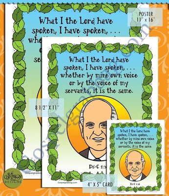 God Speaks - Scripture Poster: D&amp;C 1:38