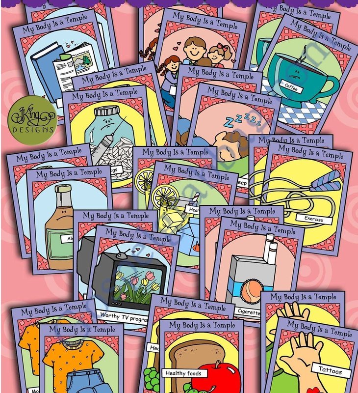My Body is a Temple: Healthy Mind &amp; Body match game