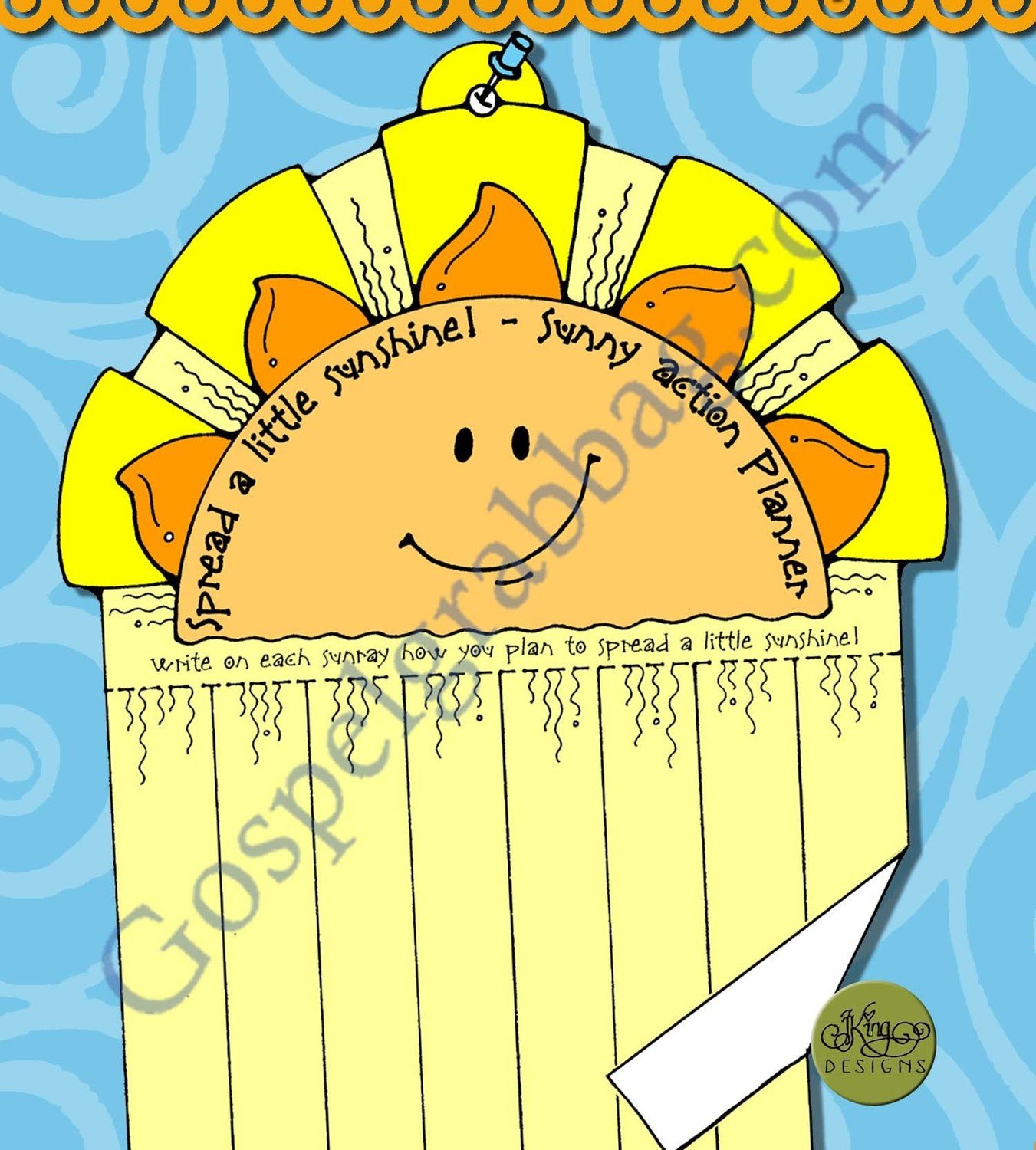 Spread a Little Sunshine! sunny action planner