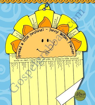 Spread a Little Sunshine! sunny action planner