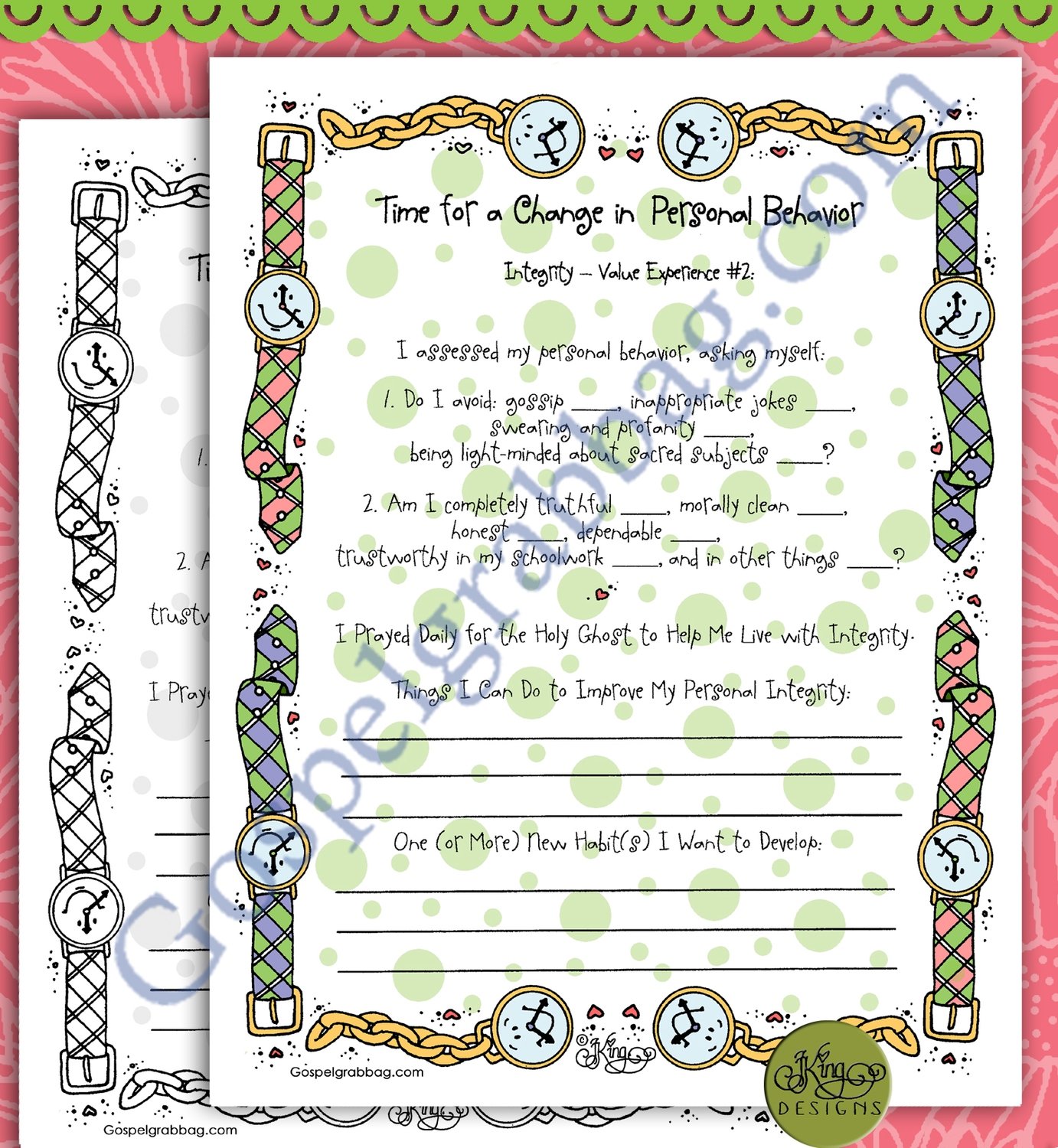 Integrity 2 Personal Progress: Personal Integrity