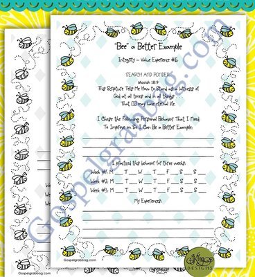 Integrity 5 Personal Progress: "Bee" a Better Example