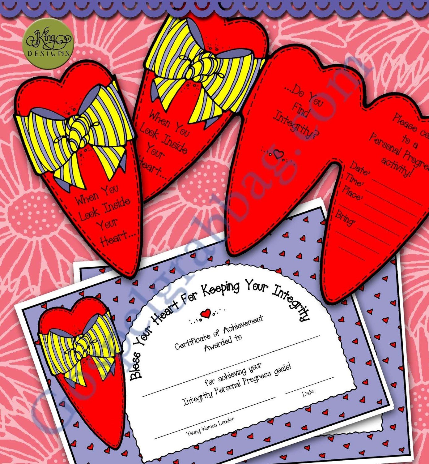 Integrity Personal Progress: Invitation and Certificate