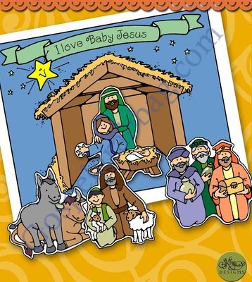 I Love Baby Jesus movable manger scene (Lesson 30)