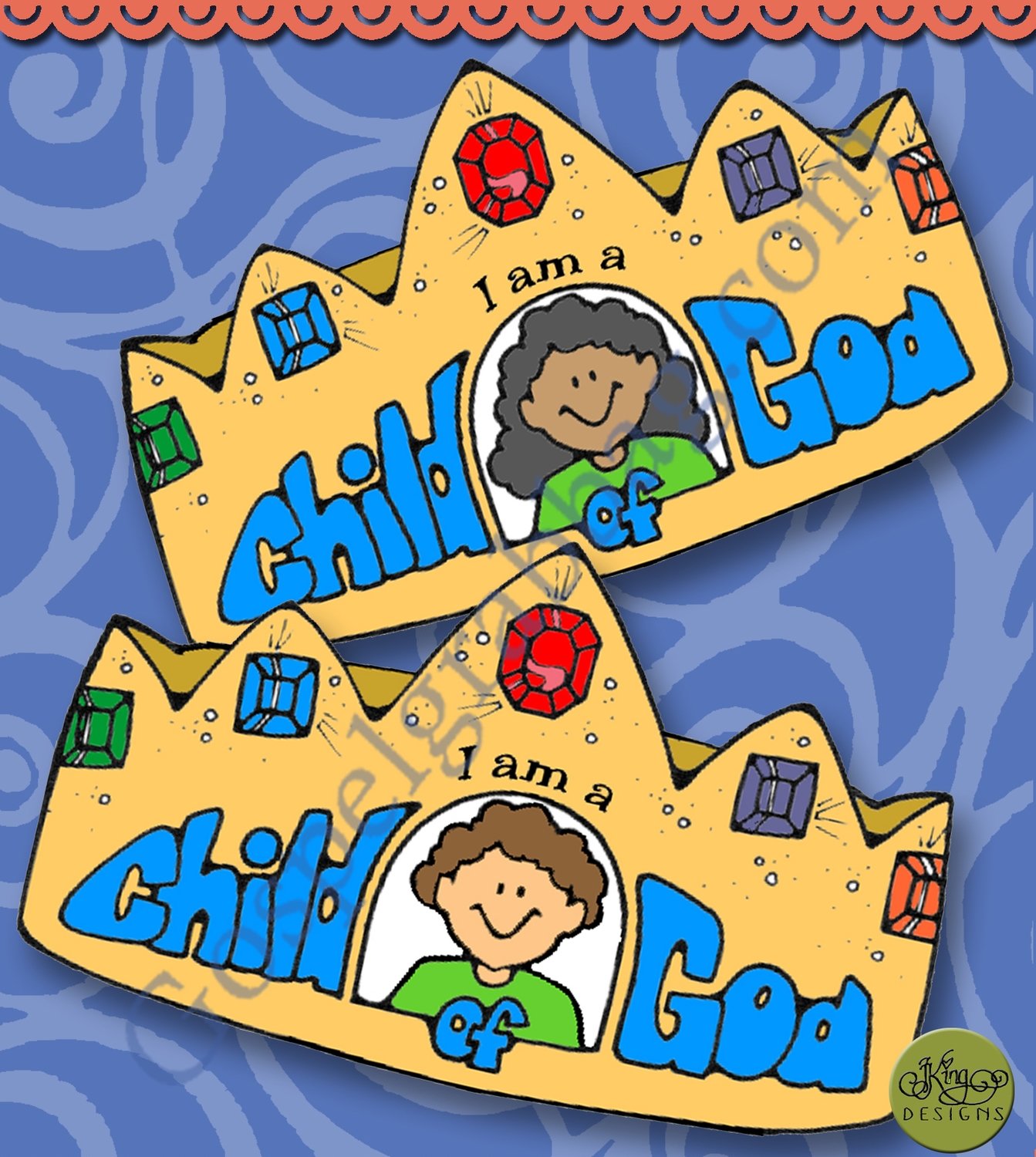 I Am a Child of God crown