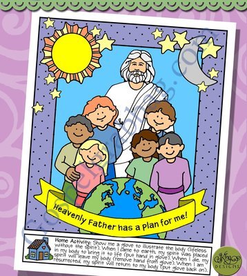 Heavenly Father Has a Plan for Me poster or coloring page (Lesson 2)