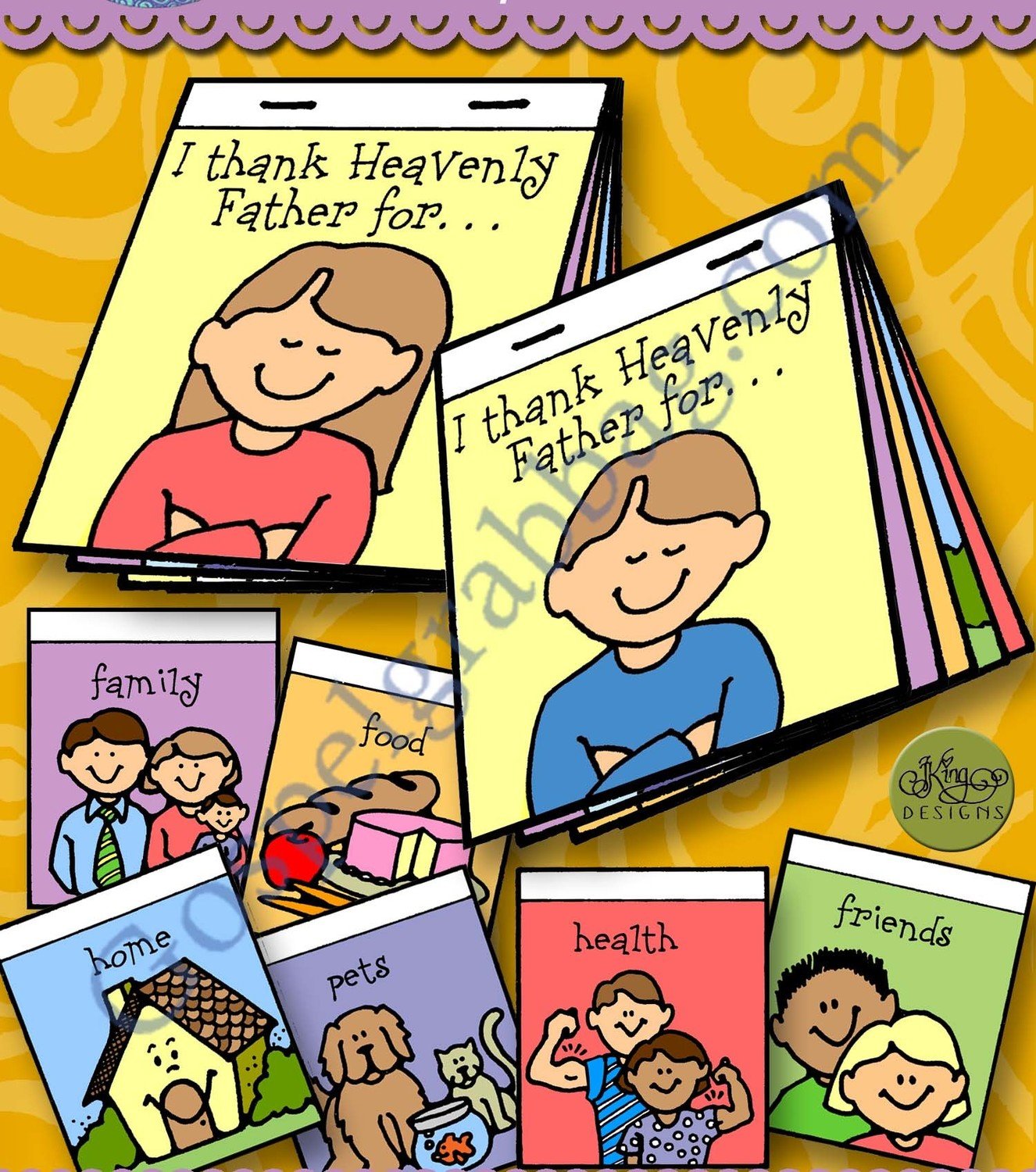 I Thank Heavenly Father many thanks mini-book