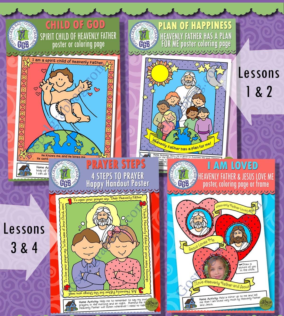 Nursery Bundle 2: January -  Coloring Pages for Lessons 1-4