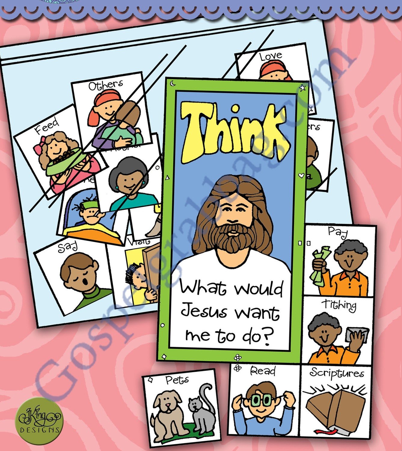 THINK What would Jesus want me to do? match puzzle
