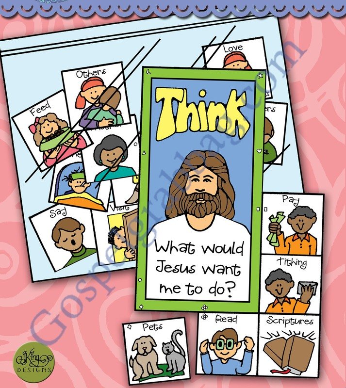 THINK What would Jesus want me to do? match puzzle