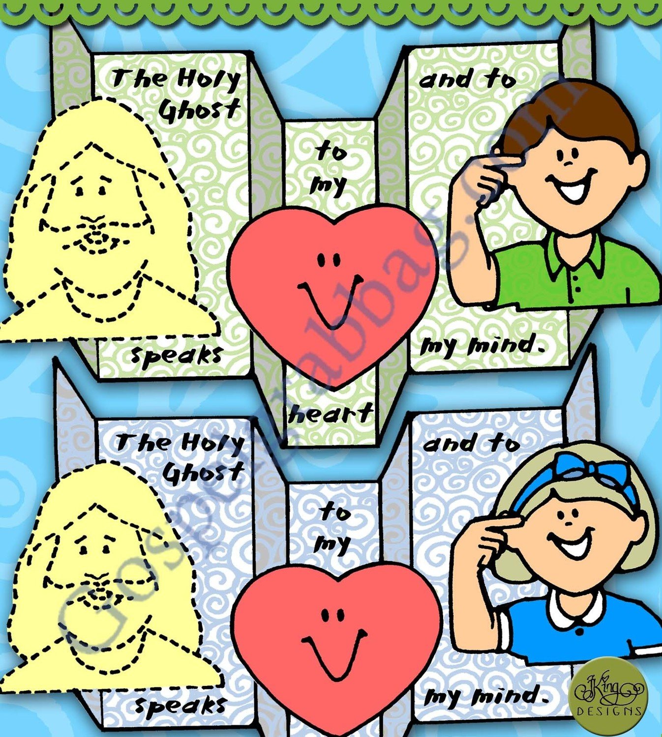 Holy Ghost Speaks stand up card