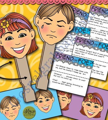 Friend Love Peacemaker Activity Friend Or Foe Slap Game Flip Game For Come Follow Me Primary And Home Lesson Family Home Evening Sunday School Gospel Grab Bag