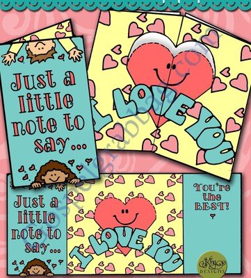 Just a Note to Say, "I Love You" pop-up card