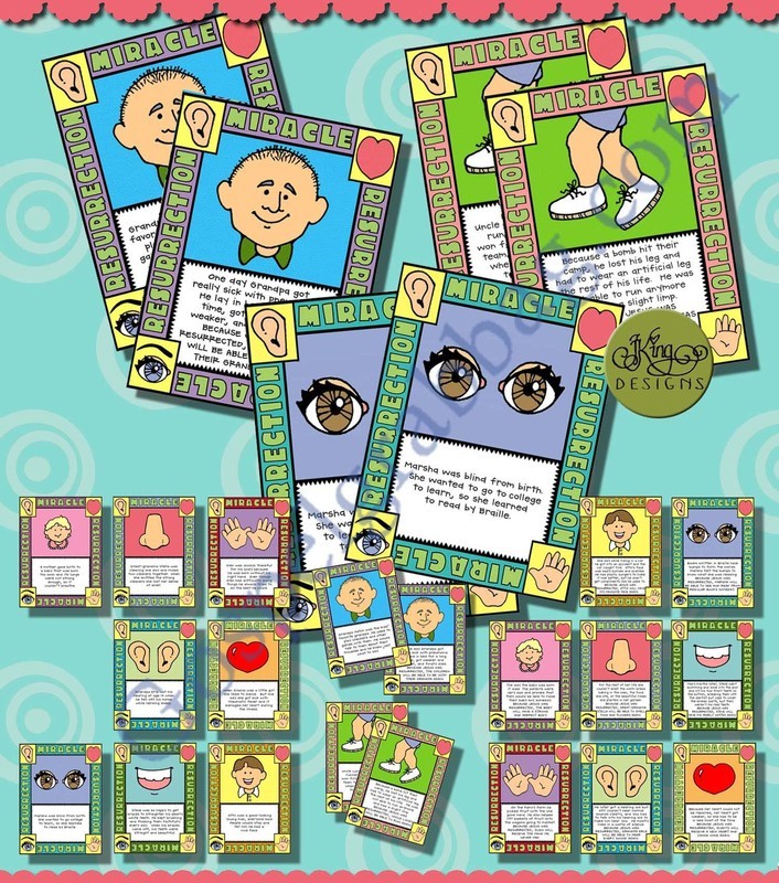 Resurrection Miracles match game - Easter