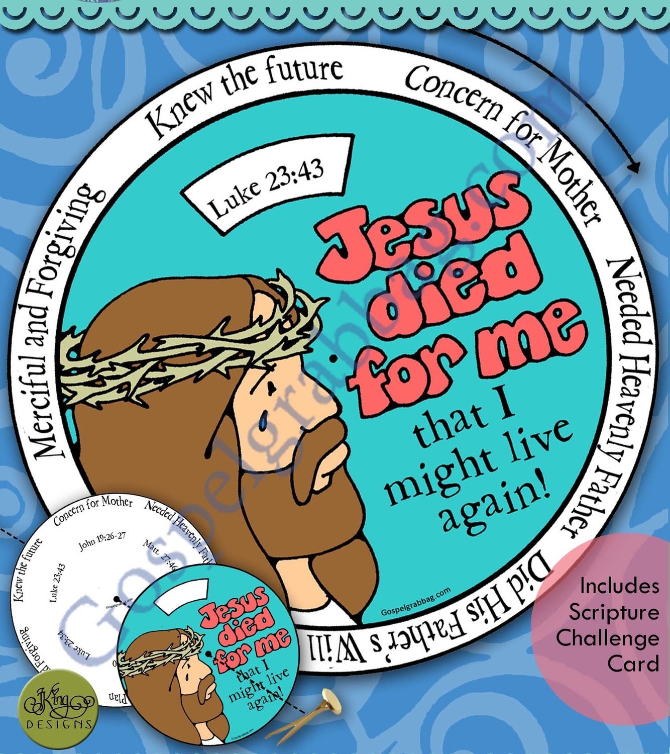 Jesus Died for Me - Atonement ponder wheel