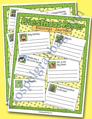 Priesthood Power Blessings Journal