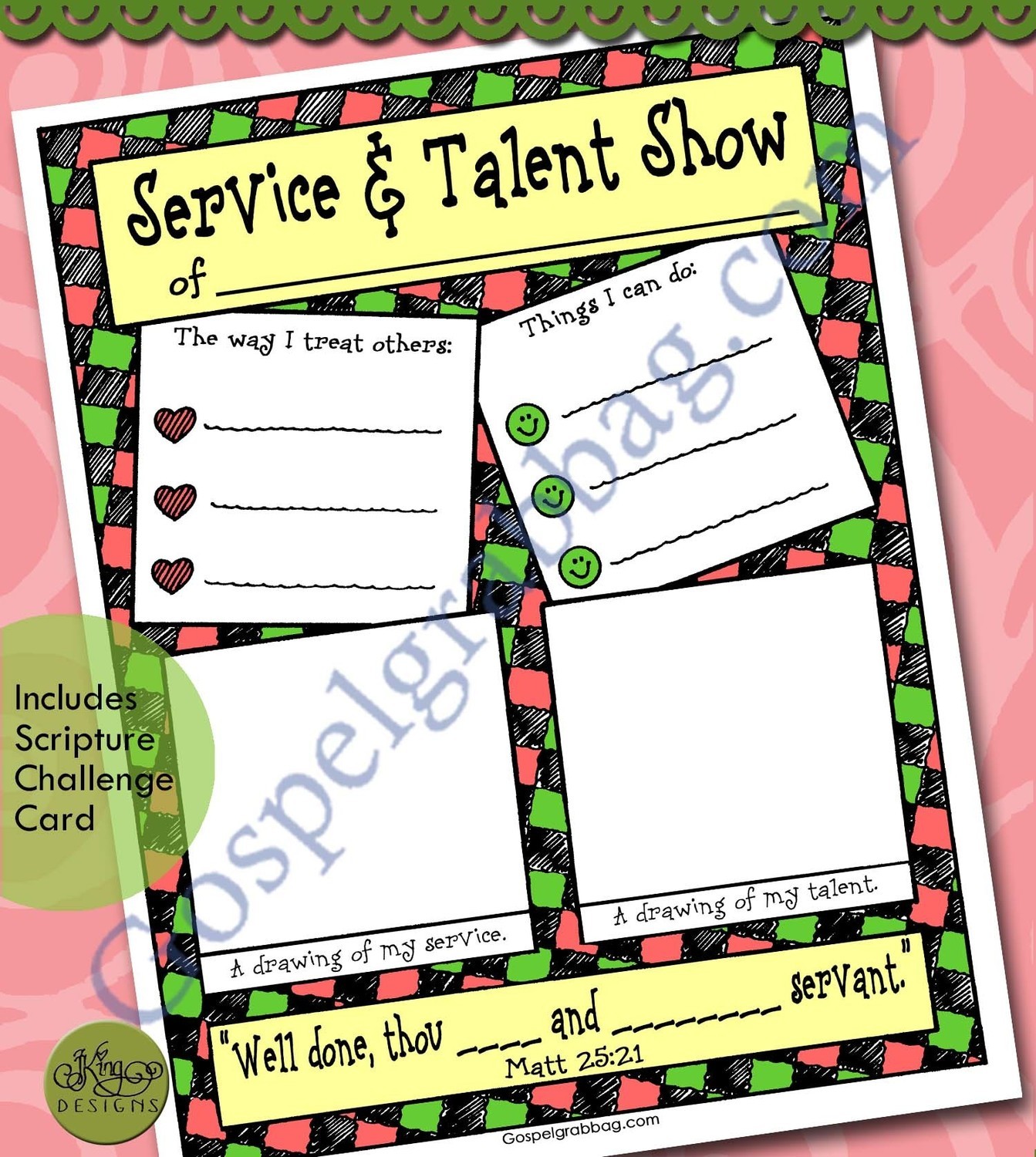 Service &amp; Talent Show Poster
