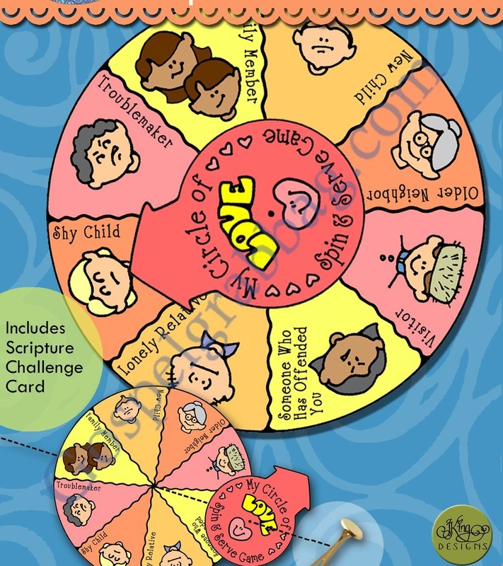 My Circle of Love Spin &amp; Serve Game
