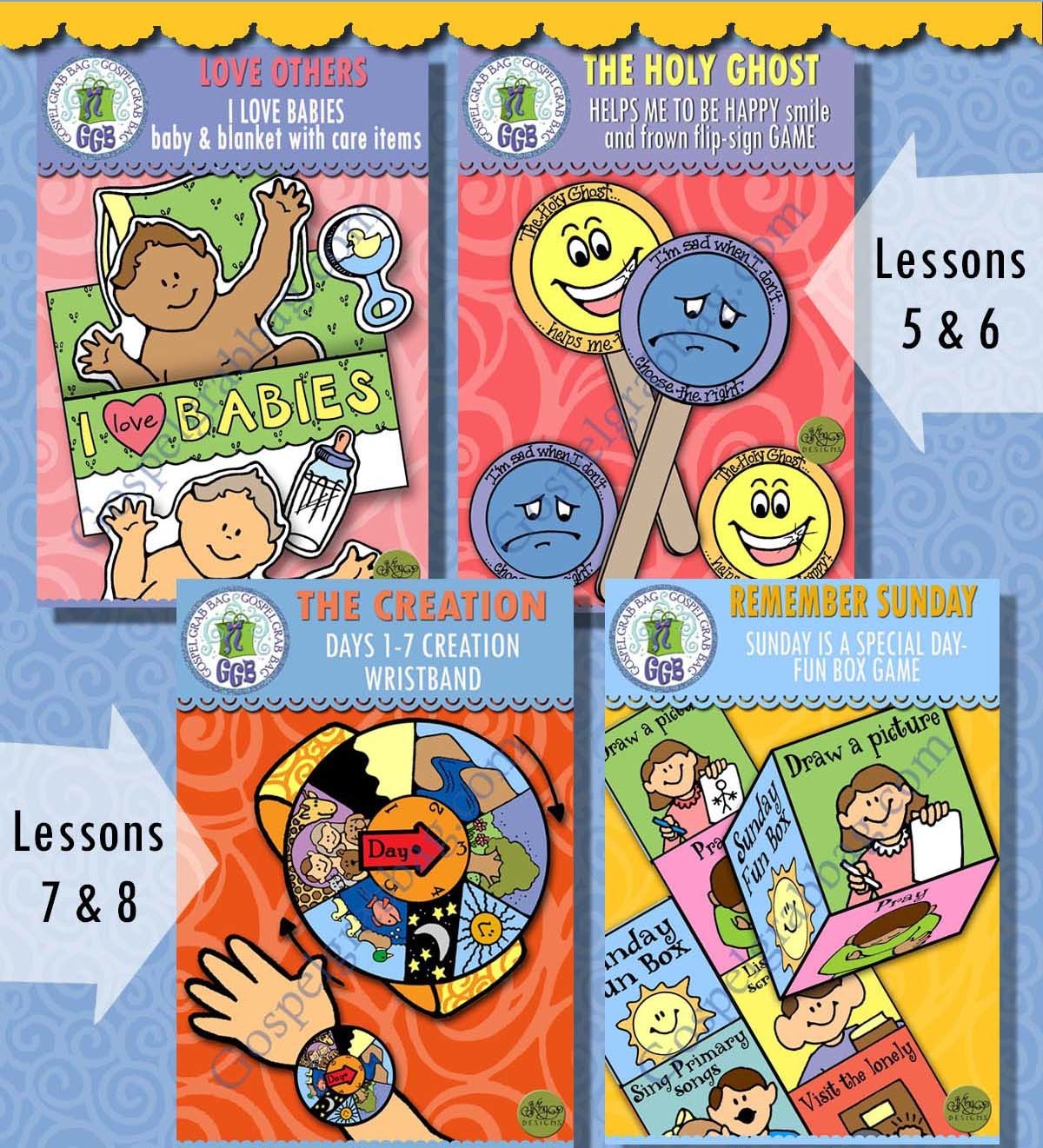 Nursery Bundle 1: February - Craft Activities for Lessons 5-8
