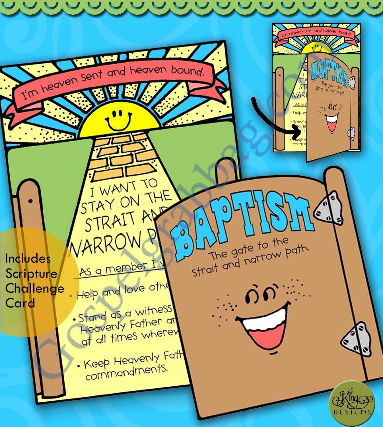 Heaven&#39;s Gate to Strait &amp; Narrow Path - baptismal covenants reminder (baptism)