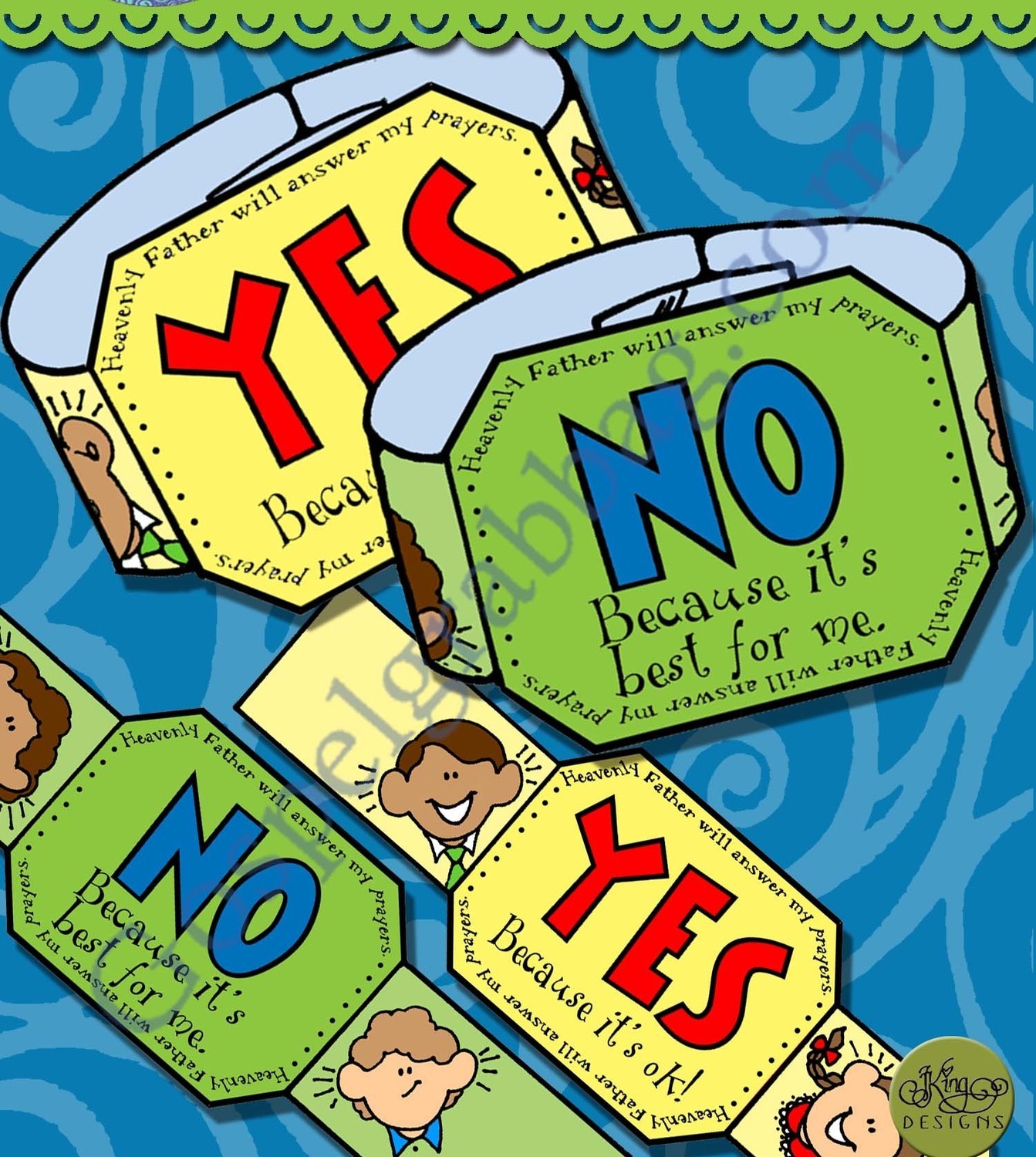 Prayer Answers - Yes and No Wristbands