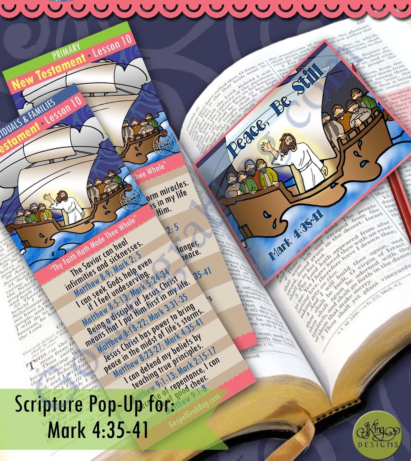 Scripture Pop-Up &amp; Bookmark: CFM NT- Lesson 10